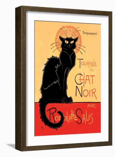 Tournee du Chat Noir Avec Rodolptte Salis-Théophile Alexandre Steinlen-Framed Art Print