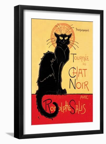 Tournee du Chat Noir Avec Rodolptte Salis-Théophile Alexandre Steinlen-Framed Art Print