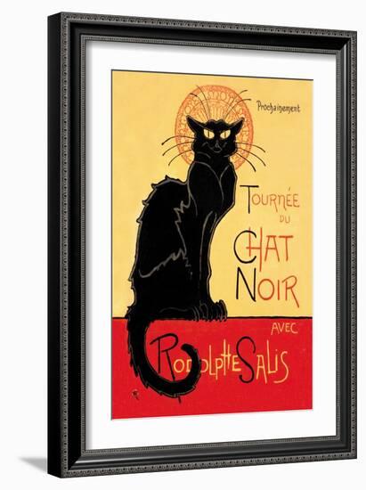 Tournee du Chat Noir Avec Rodolptte Salis-Théophile Alexandre Steinlen-Framed Art Print