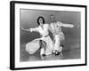 Tous en Scene THE BAND WAGON by VincenteMinnelli with Cyd Charisse and Fred Astaire, 1953 (b/w phot-null-Framed Photo