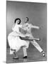 Tous en Scene THE BAND WAGON by VincenteMinnelli with Cyd Charisse and Fred Astaire, 1953 (b/w phot-null-Mounted Photo