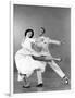 Tous en Scene THE BAND WAGON by VincenteMinnelli with Cyd Charisse and Fred Astaire, 1953 (b/w phot-null-Framed Photo