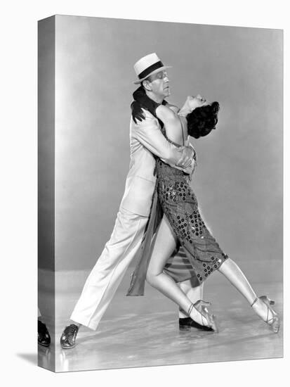 Tous en Scene THE BAND WAGON by VincenteMinnelli with Cyd Charisse and Fred Astaire, 1953 (b/w phot-null-Stretched Canvas