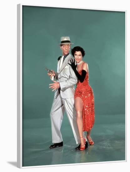 Tous en Scene THE BAND WAGON by VincenteMinnelli with Cyd Charisse and Fred Astaire, 1953 (photo)-null-Framed Photo