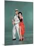 Tous en Scene THE BAND WAGON by VincenteMinnelli with Cyd Charisse and Fred Astaire, 1953 (photo)-null-Mounted Photo