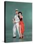 Tous en Scene THE BAND WAGON by VincenteMinnelli with Cyd Charisse and Fred Astaire, 1953 (photo)-null-Stretched Canvas