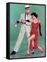 Tous en Scene THE BAND WAGON by VincenteMinnelli with Cyd Charisse and Fred Astaire, 1953 (photo)-null-Framed Stretched Canvas