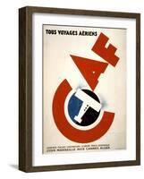 Tous Voyages Aeriens-null-Framed Art Print