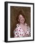 Touseled Pin-Up in Hay-Charles Woof-Framed Photographic Print