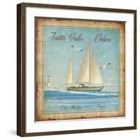 Toutes voiles dehors-Bruno Pozzo-Framed Art Print