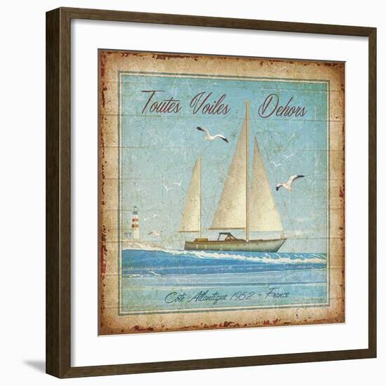 Toutes voiles dehors-Bruno Pozzo-Framed Art Print