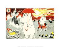 Moomintroll Fishing-Tove Jansson-Art Print