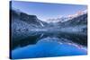 Tovel lake  Europe, Italy, Trentino Alto Adige, Trento district, Tovel valley, Non valley, Tuenno c-ClickAlps-Stretched Canvas