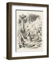 Toves Raths and Borogroves, Invented Creatures of the Jabberwocky Poem-John Tenniel-Framed Photographic Print