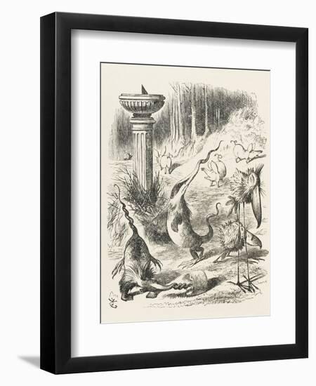 Toves Raths and Borogroves, Invented Creatures of the Jabberwocky Poem-John Tenniel-Framed Photographic Print