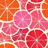 Grapefruit Seamless Background-tovovan-Art Print