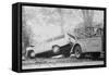 Tow Truck Towing Station Wagon-null-Framed Stretched Canvas