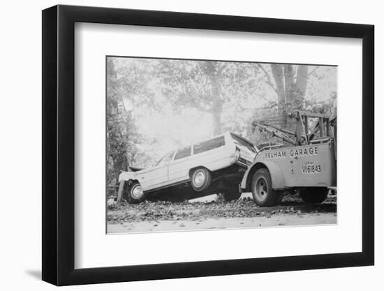 Tow Truck Towing Station Wagon-null-Framed Photographic Print