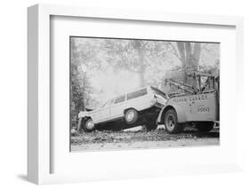 Tow Truck Towing Station Wagon-null-Framed Photographic Print