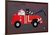 Tow Truck-Design Turnpike-Framed Giclee Print