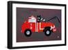 Tow Truck-Design Turnpike-Framed Giclee Print