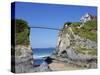 Towan Beach, Newquay, Cornwall, England, United Kingdom, Europe-Jeremy Lightfoot-Stretched Canvas