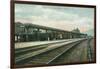 Towanda, Pennsylvania - Lehigh Valley Railroad Station-Lantern Press-Framed Art Print