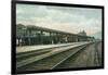 Towanda, Pennsylvania - Lehigh Valley Railroad Station-Lantern Press-Framed Art Print