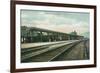 Towanda, Pennsylvania - Lehigh Valley Railroad Station-Lantern Press-Framed Art Print