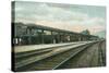 Towanda, Pennsylvania - Lehigh Valley Railroad Station-Lantern Press-Stretched Canvas