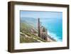 Towanroath Engine House, part of Wheal Coates Tin Mine, on the Cornish coast near St. Agnes-Andrew Michael-Framed Photographic Print