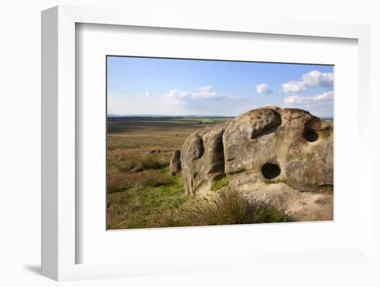 Toward Knabs Ridge and Menwith Hill from Little Alms Cliff Near Beckwithshaw-Mark Sunderland-Framed Photographic Print