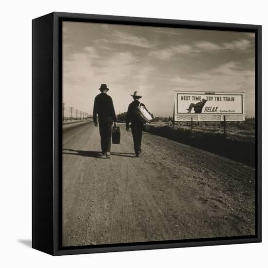 Toward Los Angeles, California, 1937-Dorothea Lange-Framed Stretched Canvas