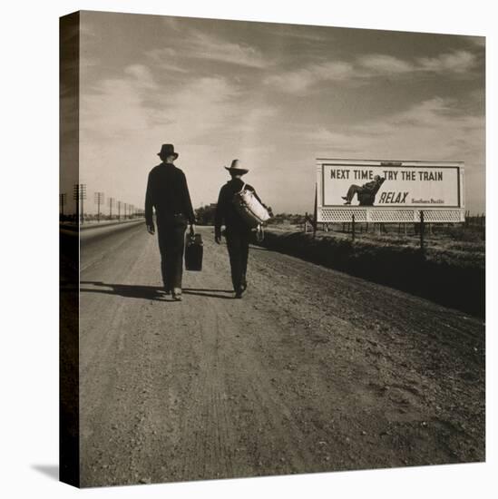 Toward Los Angeles, California, 1937-Dorothea Lange-Stretched Canvas