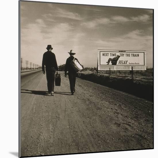 Toward Los Angeles, California, 1937-Dorothea Lange-Mounted Photographic Print