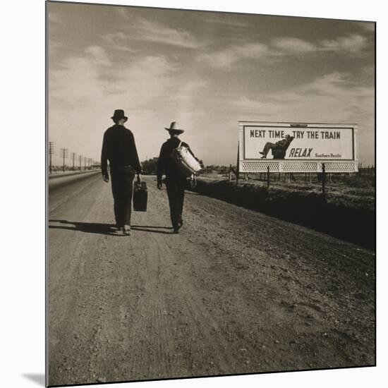 Toward Los Angeles, California, 1937-Dorothea Lange-Mounted Photographic Print