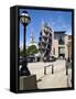 Towards Millennium Square from Leeds City Museum Steps, Leeds, West Yorkshire, Yorkshire, England-Mark Sunderland-Framed Stretched Canvas