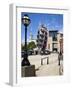 Towards Millennium Square from Leeds City Museum Steps, Leeds, West Yorkshire, Yorkshire, England-Mark Sunderland-Framed Photographic Print