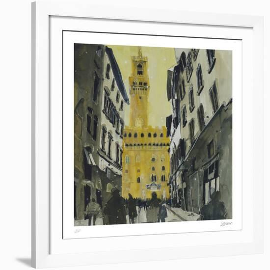 Towards Palazzo Vecchio, Florence-Susan Brown-Framed Collectable Print