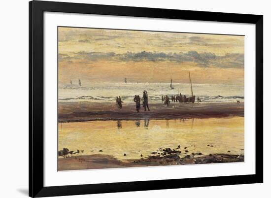 Towards Sunset, Boulogne Sands, 1873-William Lionel Wyllie-Framed Giclee Print