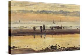 Towards Sunset, Boulogne Sands, 1873-William Lionel Wyllie-Stretched Canvas