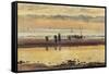 Towards Sunset, Boulogne Sands, 1873-William Lionel Wyllie-Framed Stretched Canvas