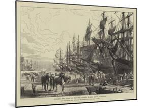 Towards the Close of Day, the Canada Timber Docks, Liverpool-R. Dudley-Mounted Giclee Print