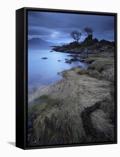 Towards the Scottish Mainland from Camascross, Isle of Skye, Scotland-Jon Gibbs-Framed Stretched Canvas