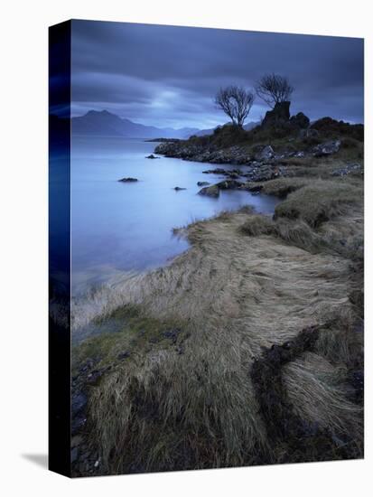 Towards the Scottish Mainland from Camascross, Isle of Skye, Scotland-Jon Gibbs-Stretched Canvas