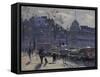 Towards Trafalgar Square from St-Martin-In-The-Fields-Tom Hughes-Framed Stretched Canvas