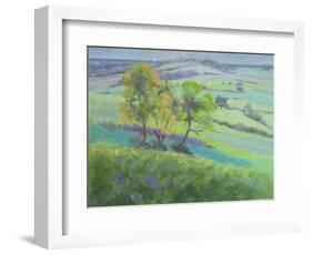 Towards Winchelsea, Sussex, with Bluebells in Spring-Anne Durham-Framed Giclee Print