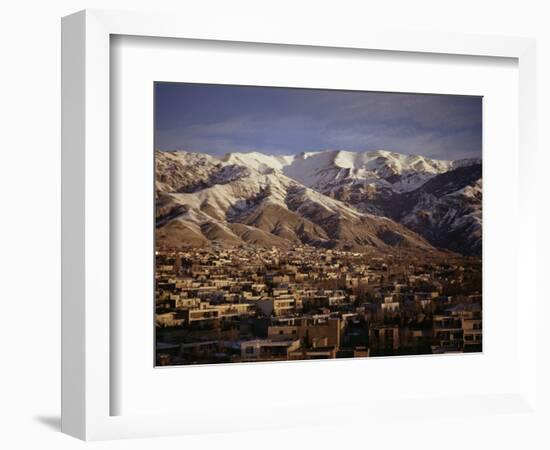 Towchal Range Behind the City, Tehran, Iran, Middle East-Desmond Harney-Framed Photographic Print