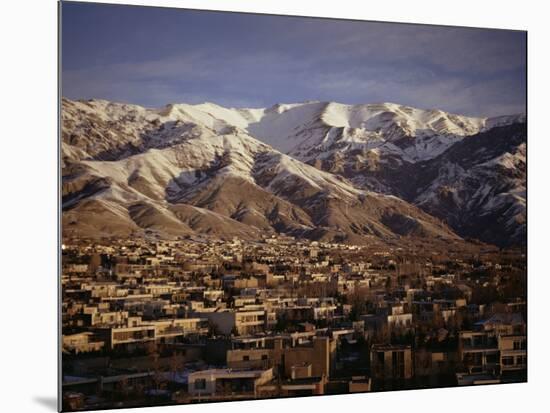 Towchal Range Behind the City, Tehran, Iran, Middle East-Desmond Harney-Mounted Photographic Print
