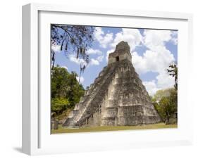 Tower 1, Mayan Ruins in the Gran Plaza, Tikal, Guatemala-Bill Bachmann-Framed Photographic Print